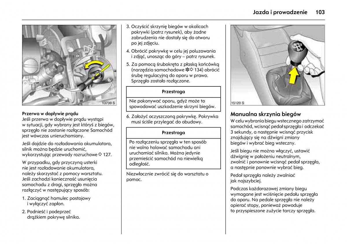 Opel Combo C instrukcja obslugi / page 107