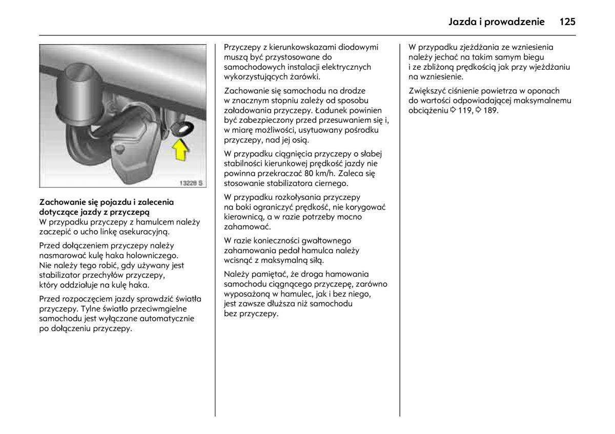 Opel Combo C instrukcja obslugi / page 129