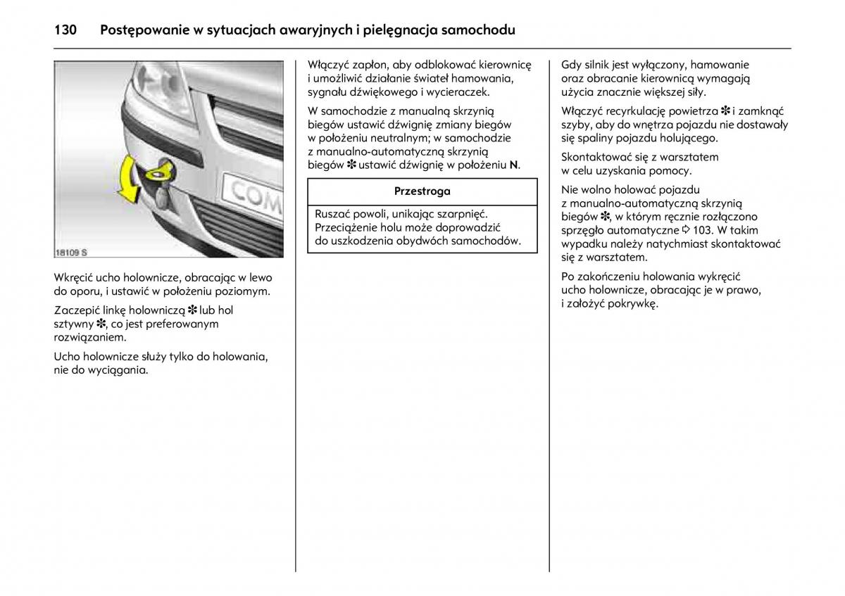 Opel Combo C instrukcja obslugi / page 134