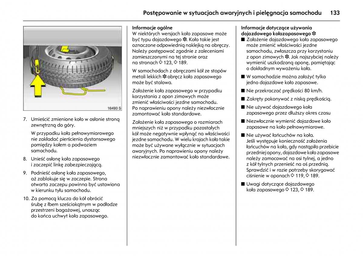 Opel Combo C instrukcja obslugi / page 137