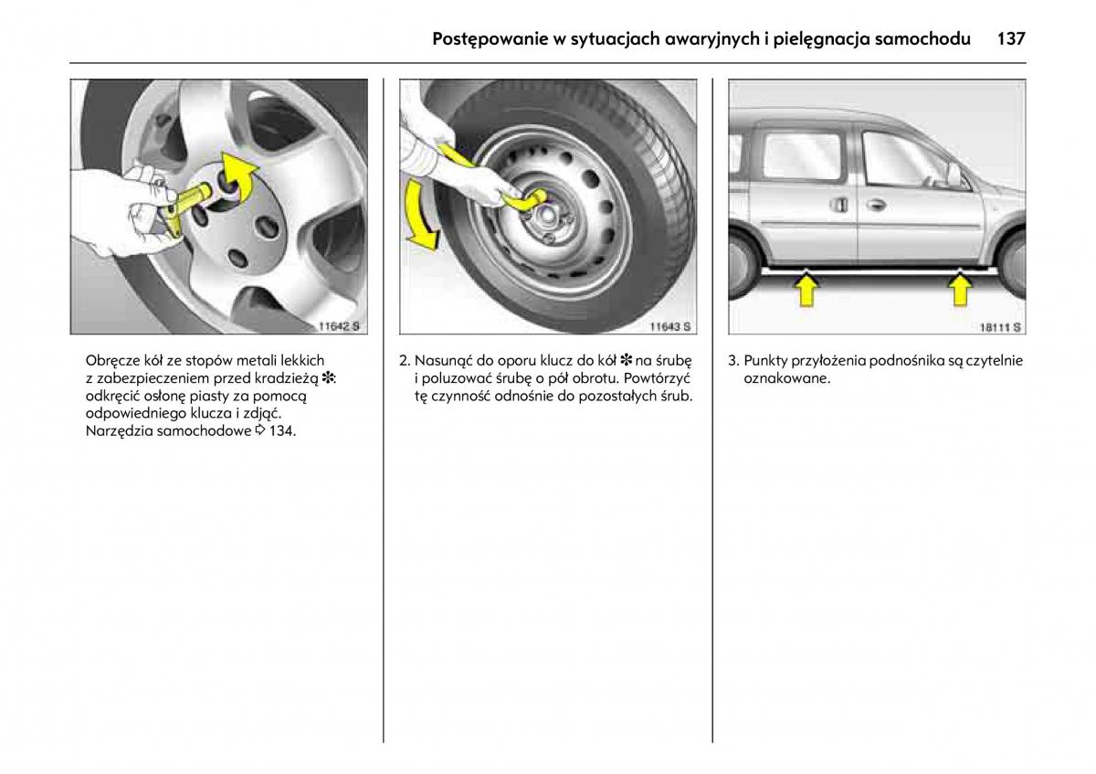 Opel Combo C instrukcja obslugi / page 141