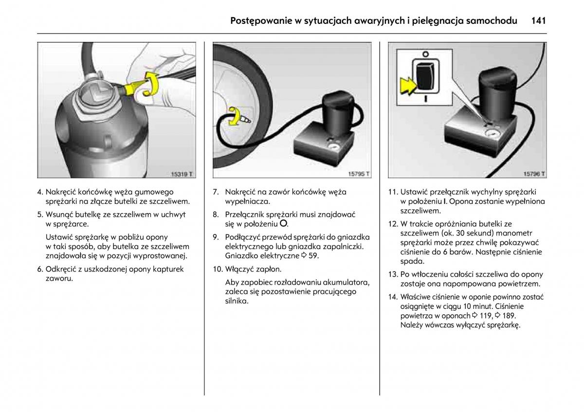 Opel Combo C instrukcja obslugi / page 145