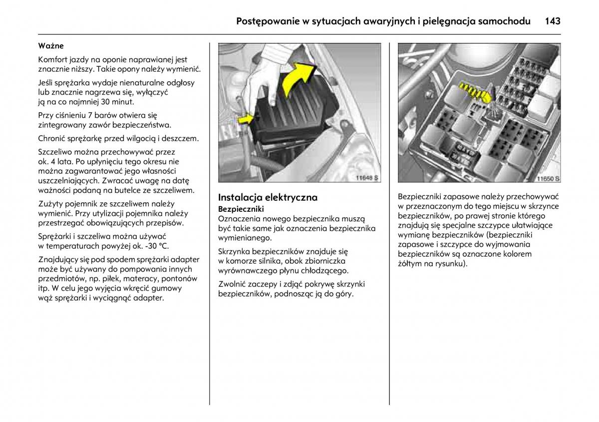 Opel Combo C instrukcja obslugi / page 147