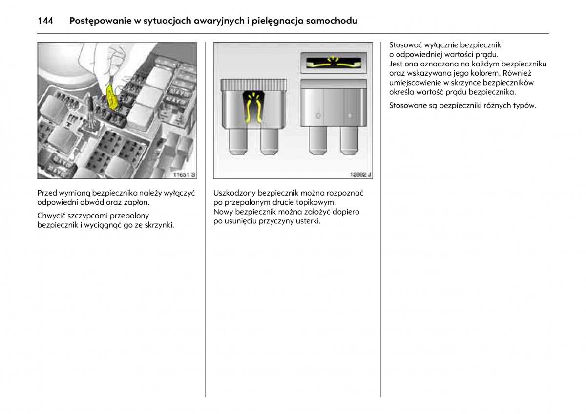 Opel Combo C instrukcja obslugi / page 148