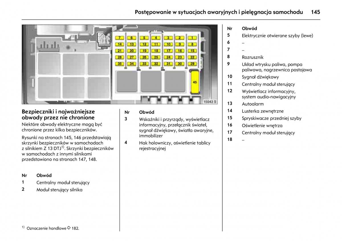 Opel Combo C instrukcja obslugi / page 149