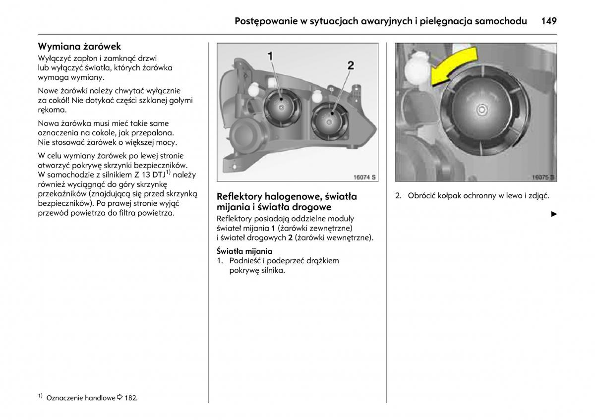 Opel Combo C instrukcja obslugi / page 153