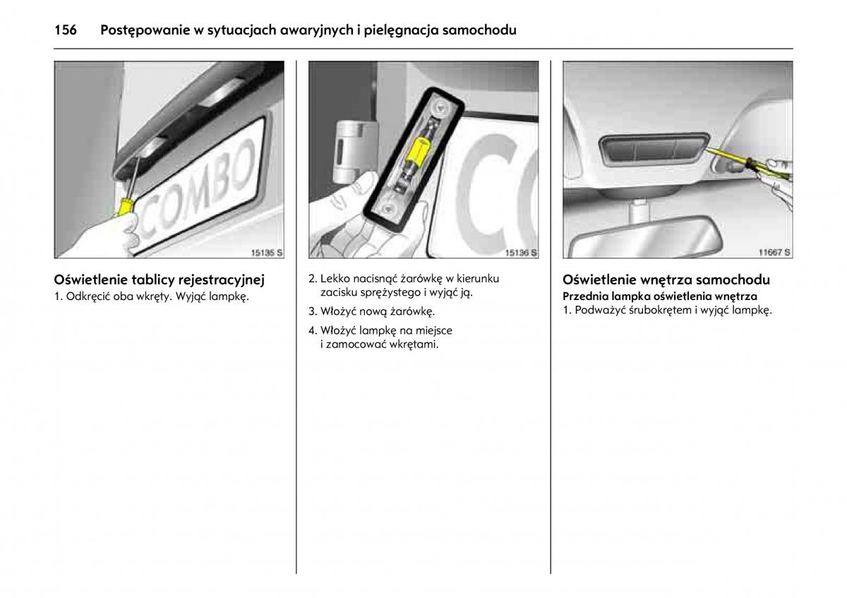 Opel Combo C instrukcja obslugi / page 160