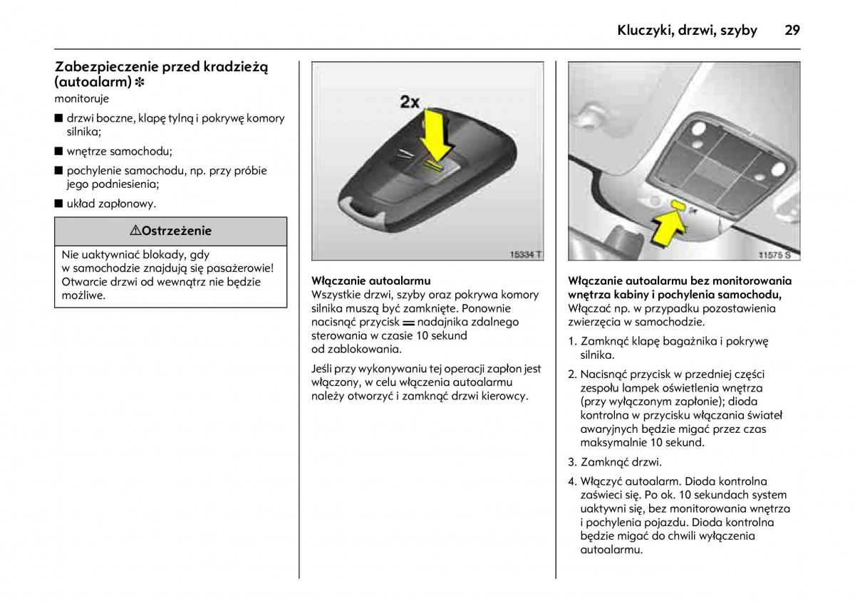 Opel Combo C instrukcja obslugi / page 33