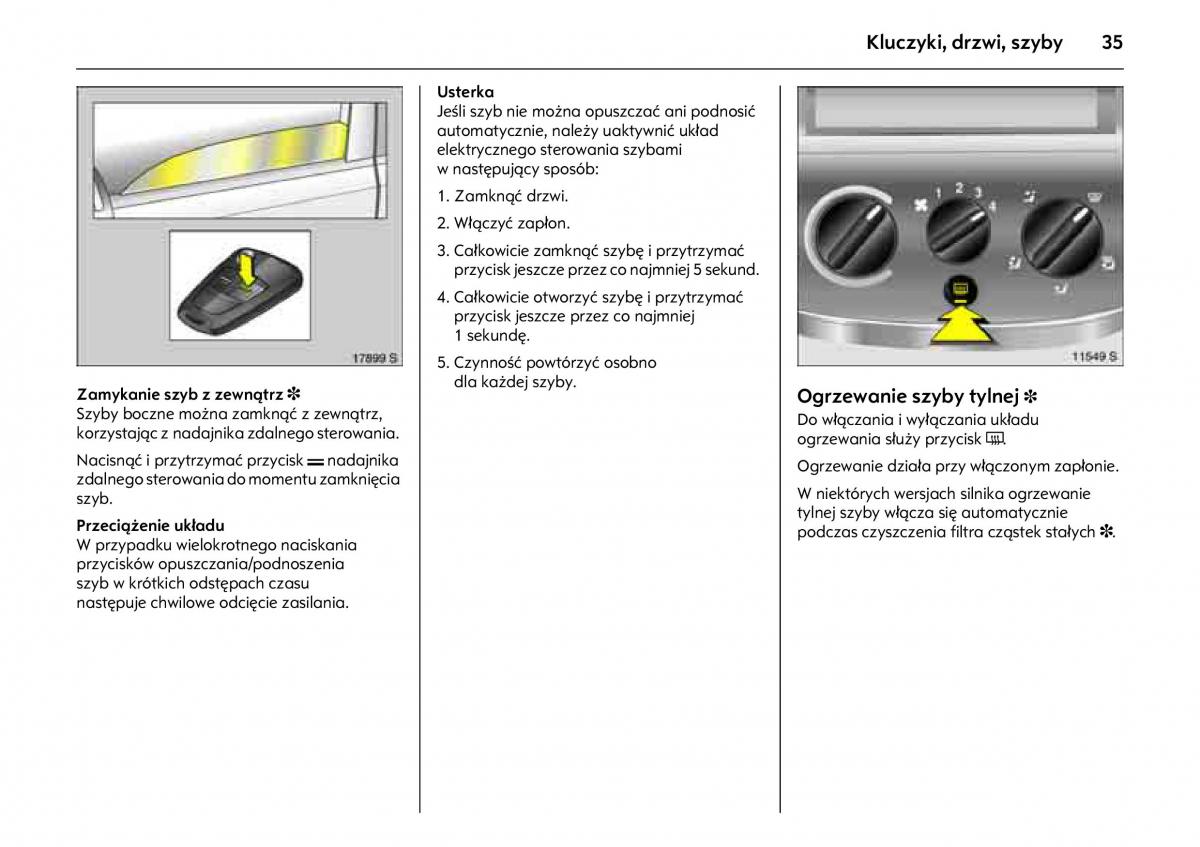 Opel Combo C instrukcja obslugi / page 39