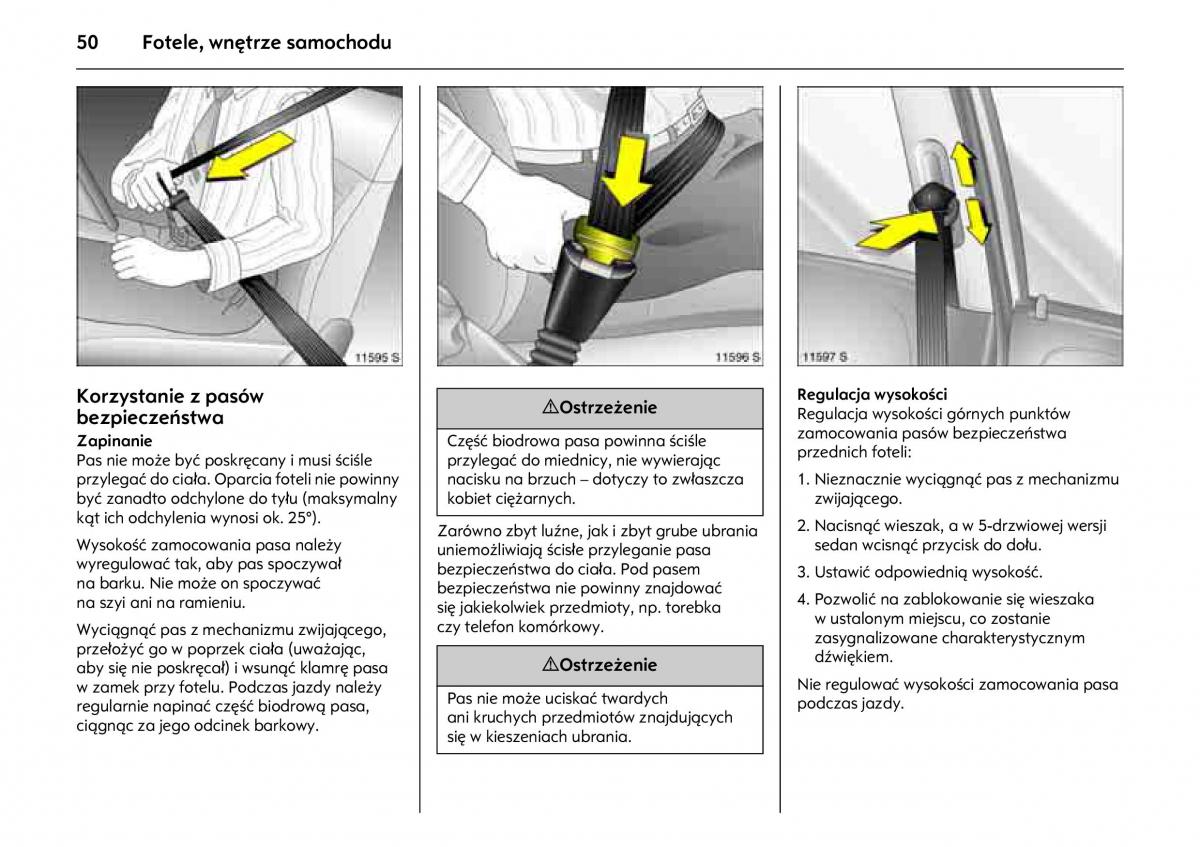 Opel Combo C instrukcja obslugi / page 54