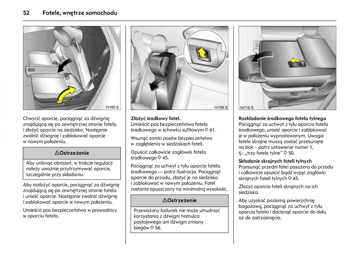 Opel Meriva A instrukcja obslugi / page 56