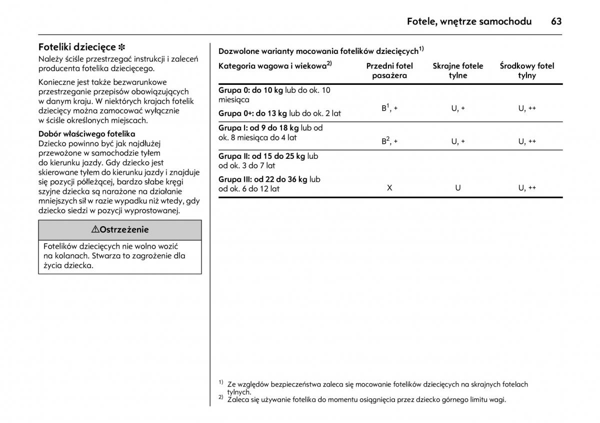 Opel Meriva A instrukcja obslugi / page 67