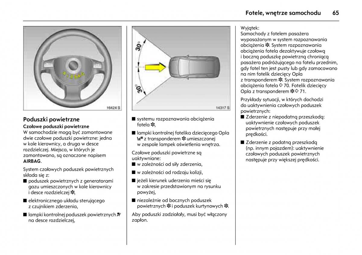 Opel Meriva A instrukcja obslugi / page 69