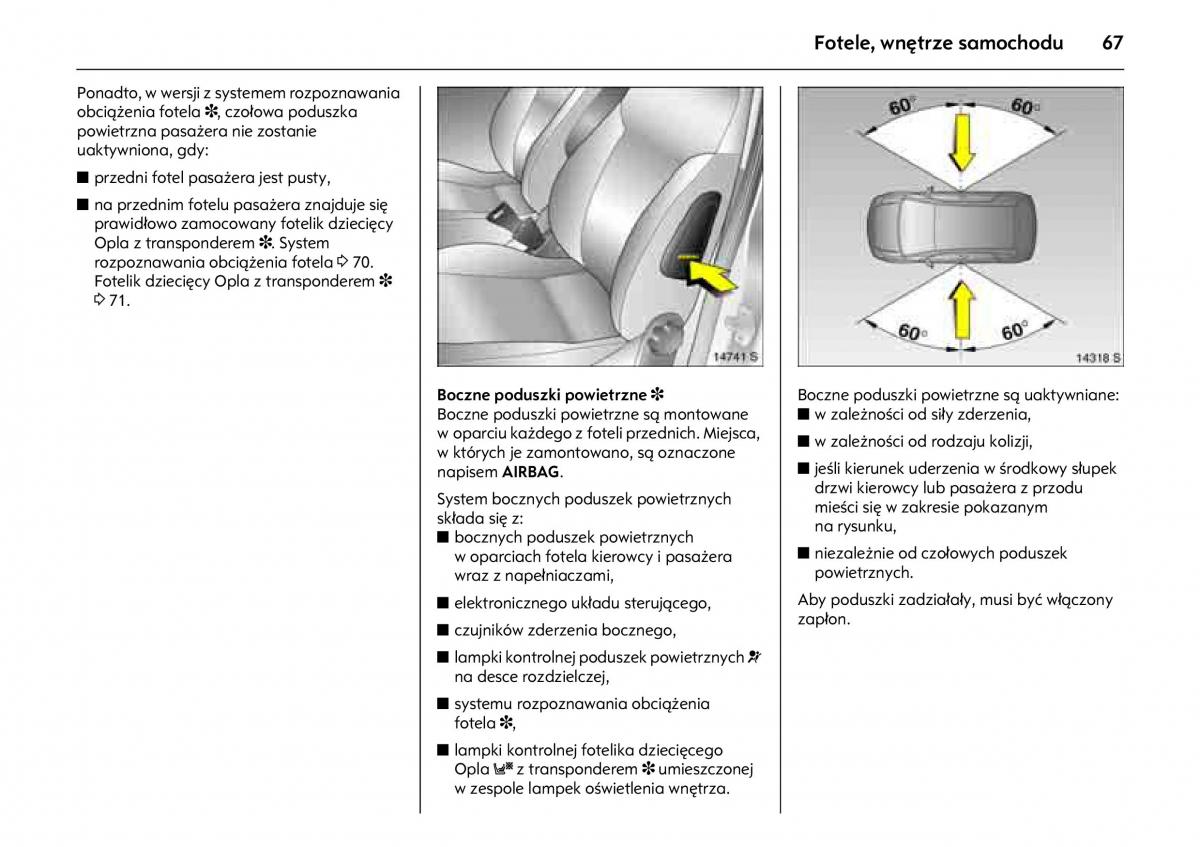 Opel Meriva A instrukcja obslugi / page 71