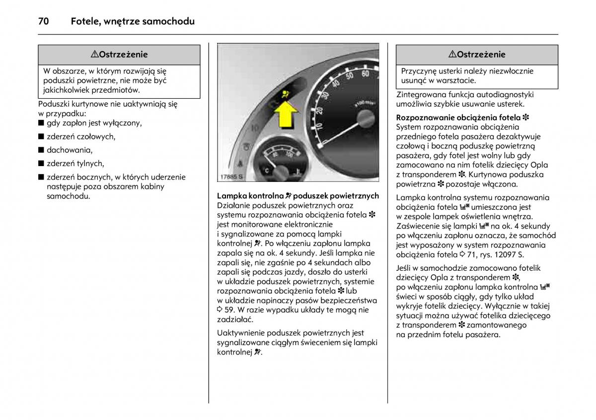 Opel Meriva A instrukcja obslugi / page 74