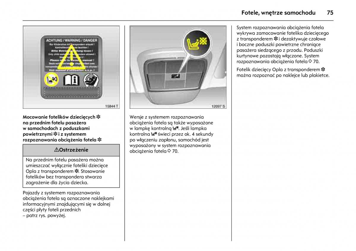 Opel Meriva A instrukcja obslugi / page 79