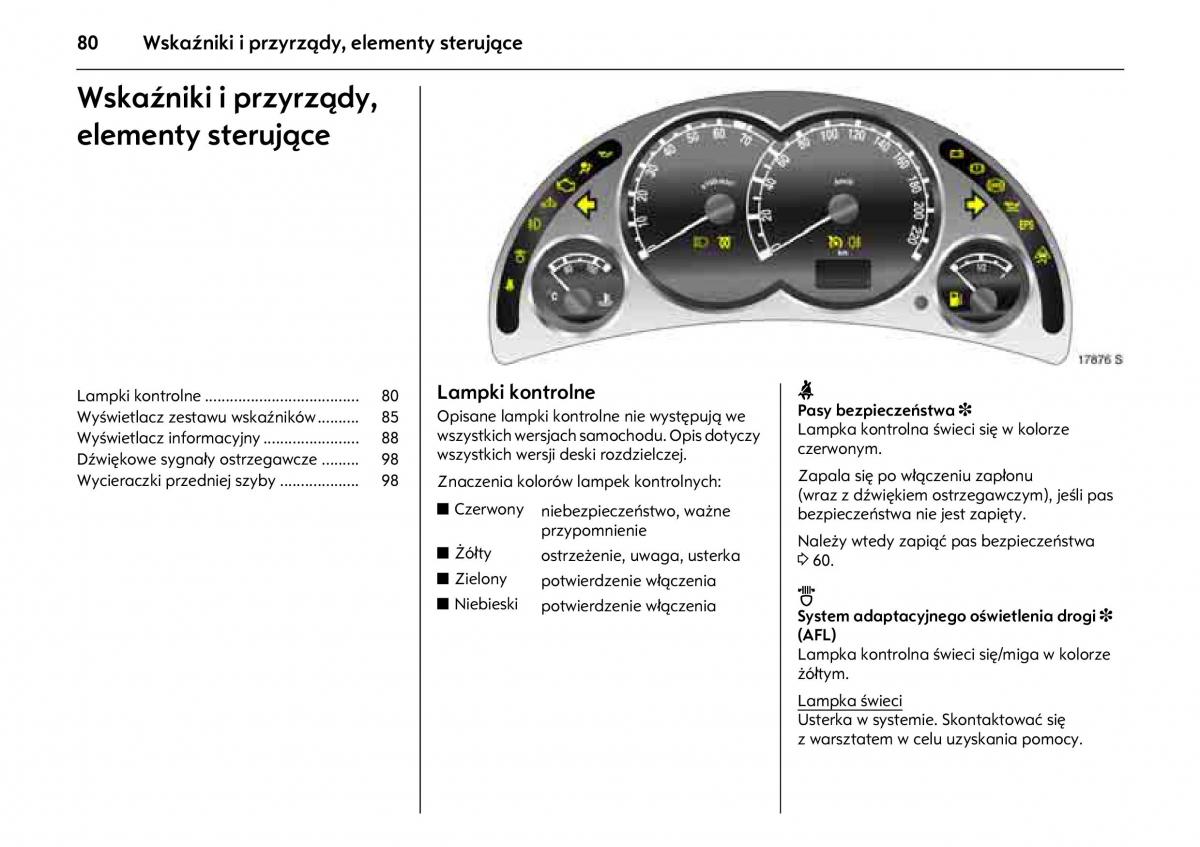 Opel Meriva A instrukcja obslugi / page 84