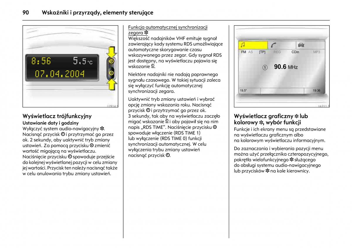 Opel Meriva A instrukcja obslugi / page 94