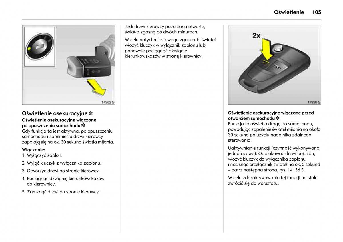 Opel Meriva A instrukcja obslugi / page 109