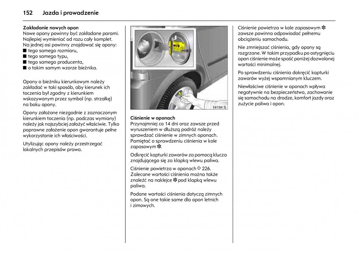 Opel Meriva A instrukcja obslugi / page 156