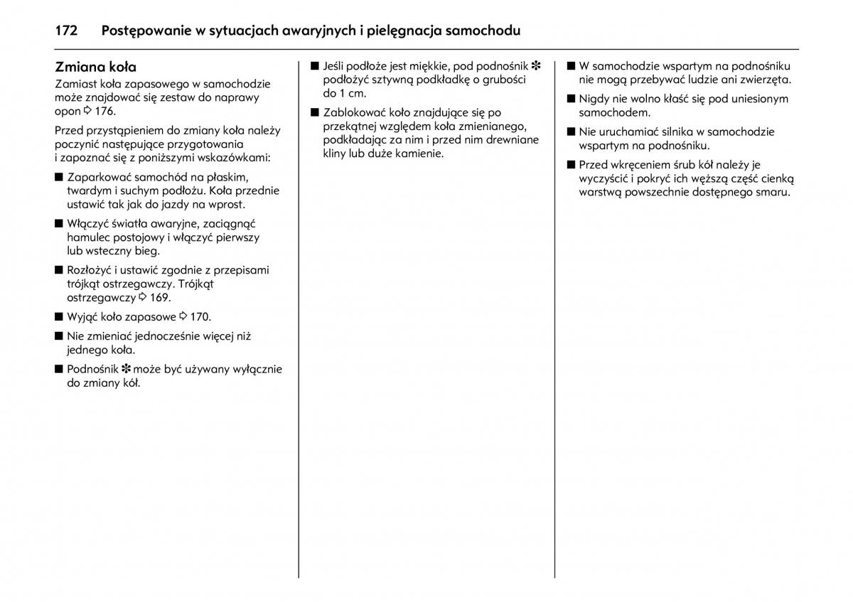 Opel Meriva A instrukcja obslugi / page 176