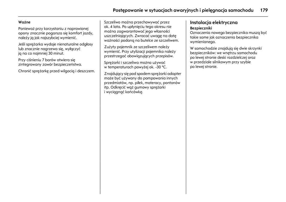 Opel Meriva A instrukcja obslugi / page 183