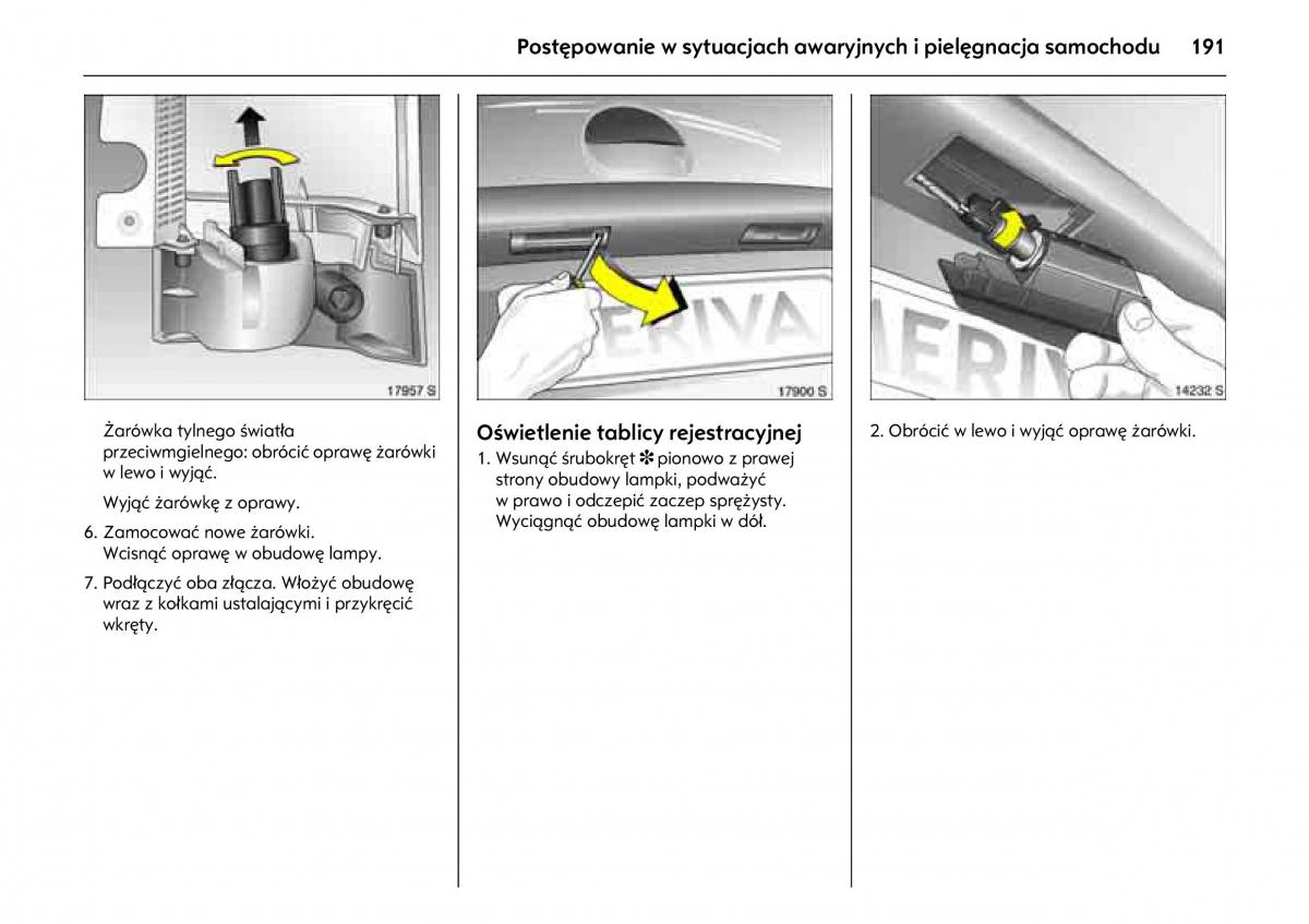 Opel Meriva A instrukcja obslugi / page 195