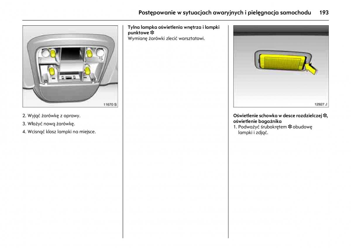 Opel Meriva A instrukcja obslugi / page 197