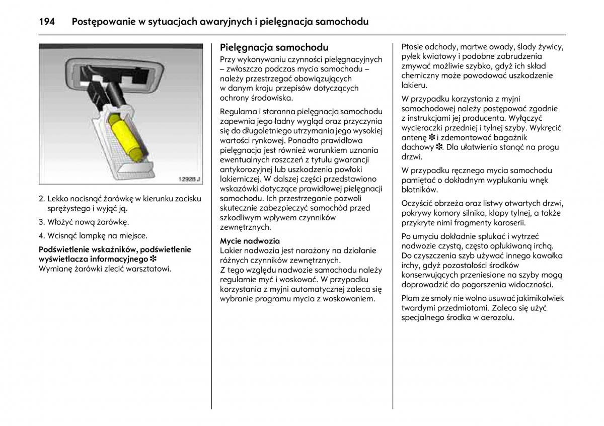 Opel Meriva A instrukcja obslugi / page 198