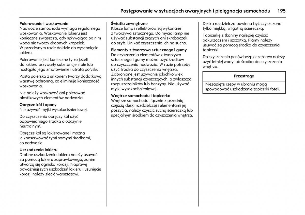 Opel Meriva A instrukcja obslugi / page 199