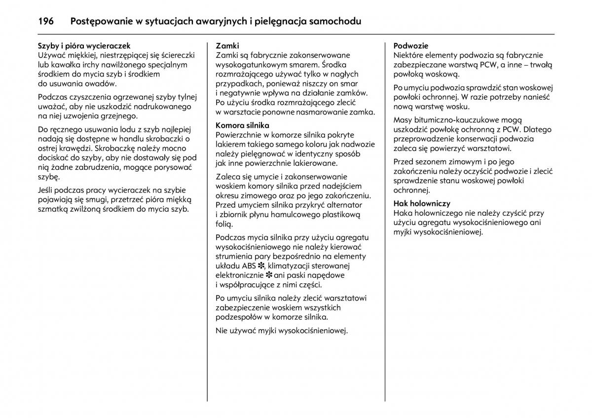 Opel Meriva A instrukcja obslugi / page 200