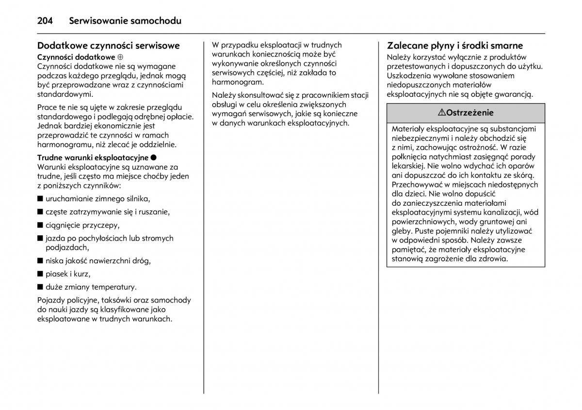 Opel Meriva A instrukcja obslugi / page 208