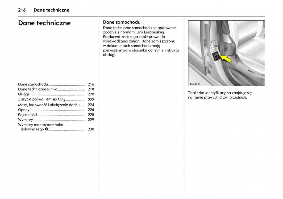 Opel Meriva A instrukcja obslugi / page 220