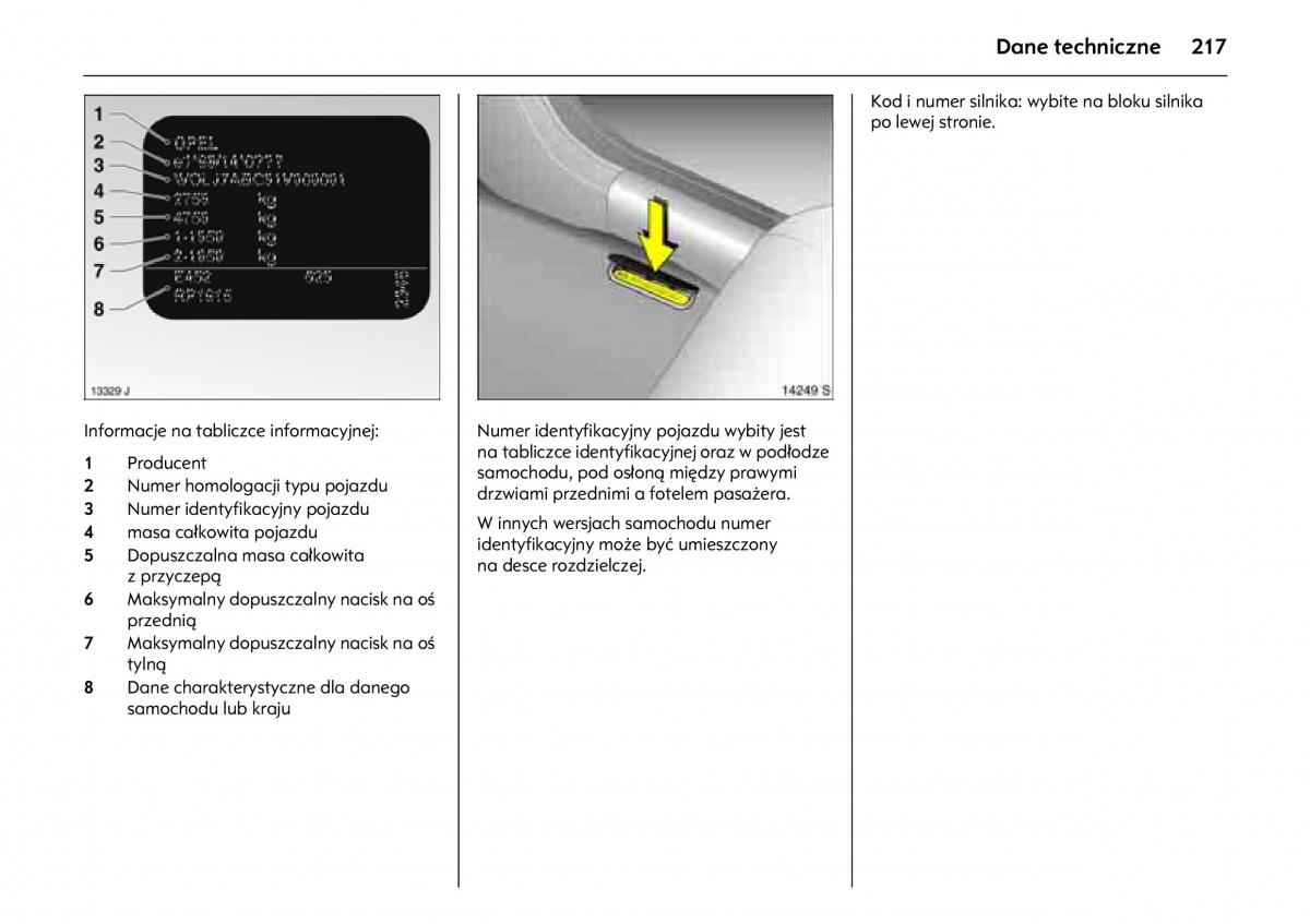 Opel Meriva A instrukcja obslugi / page 221