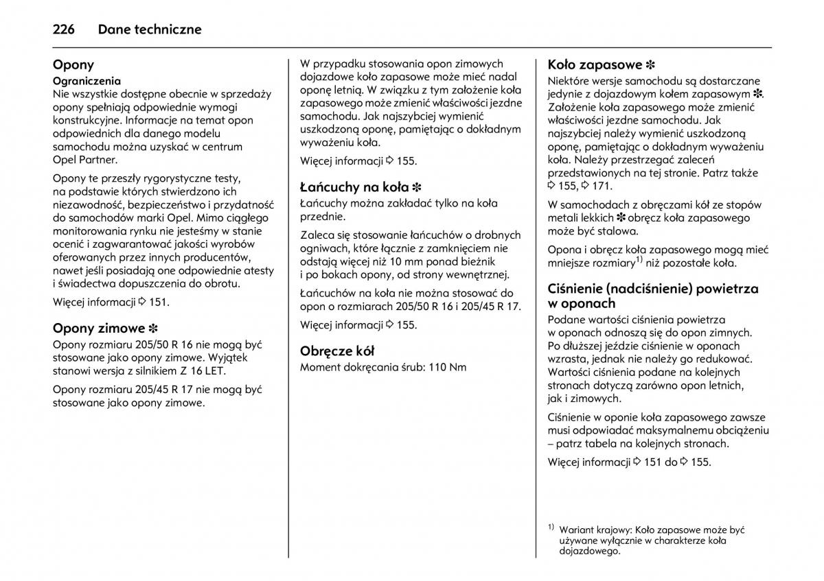 Opel Meriva A instrukcja obslugi / page 230