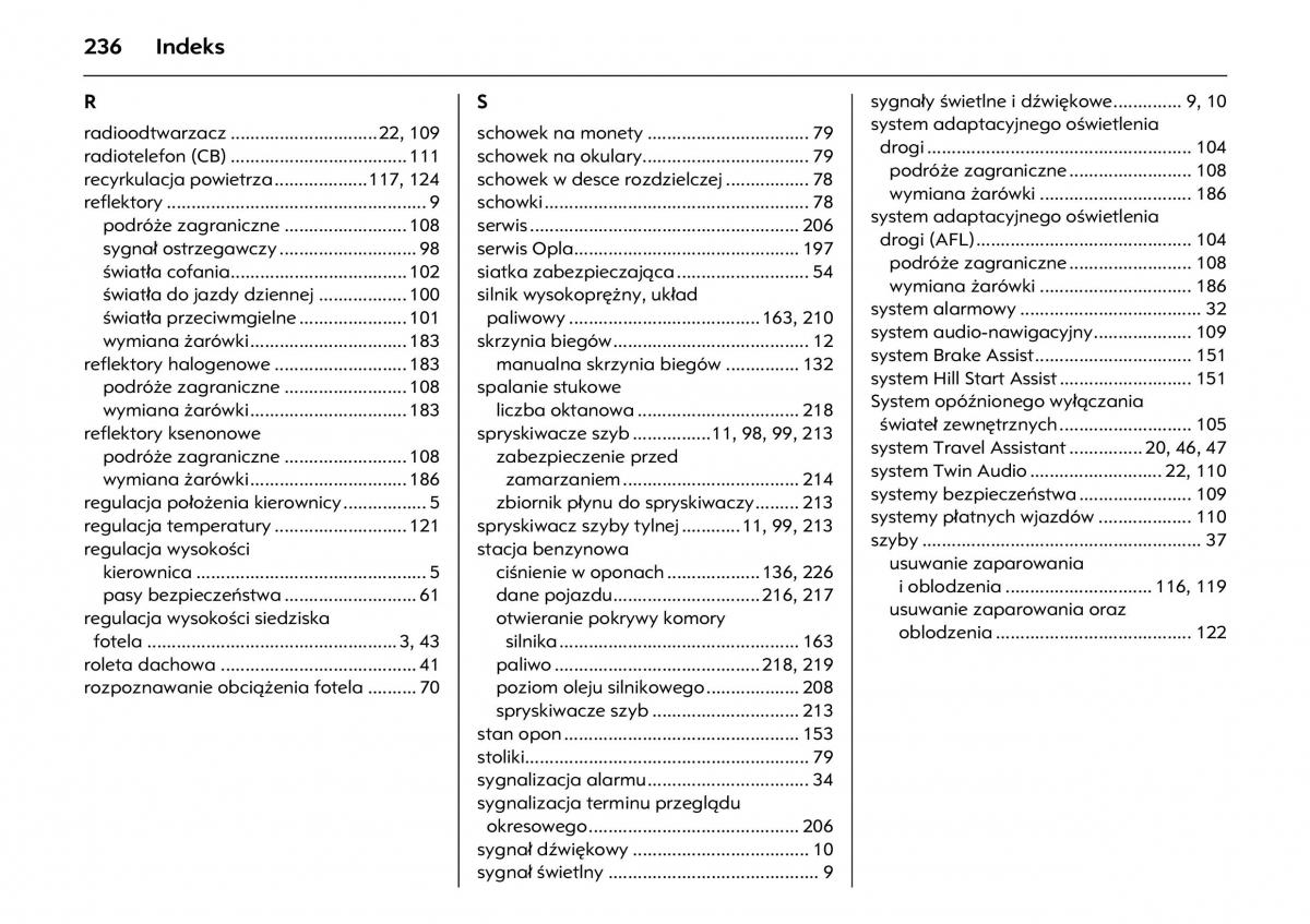 Opel Meriva A instrukcja obslugi / page 240