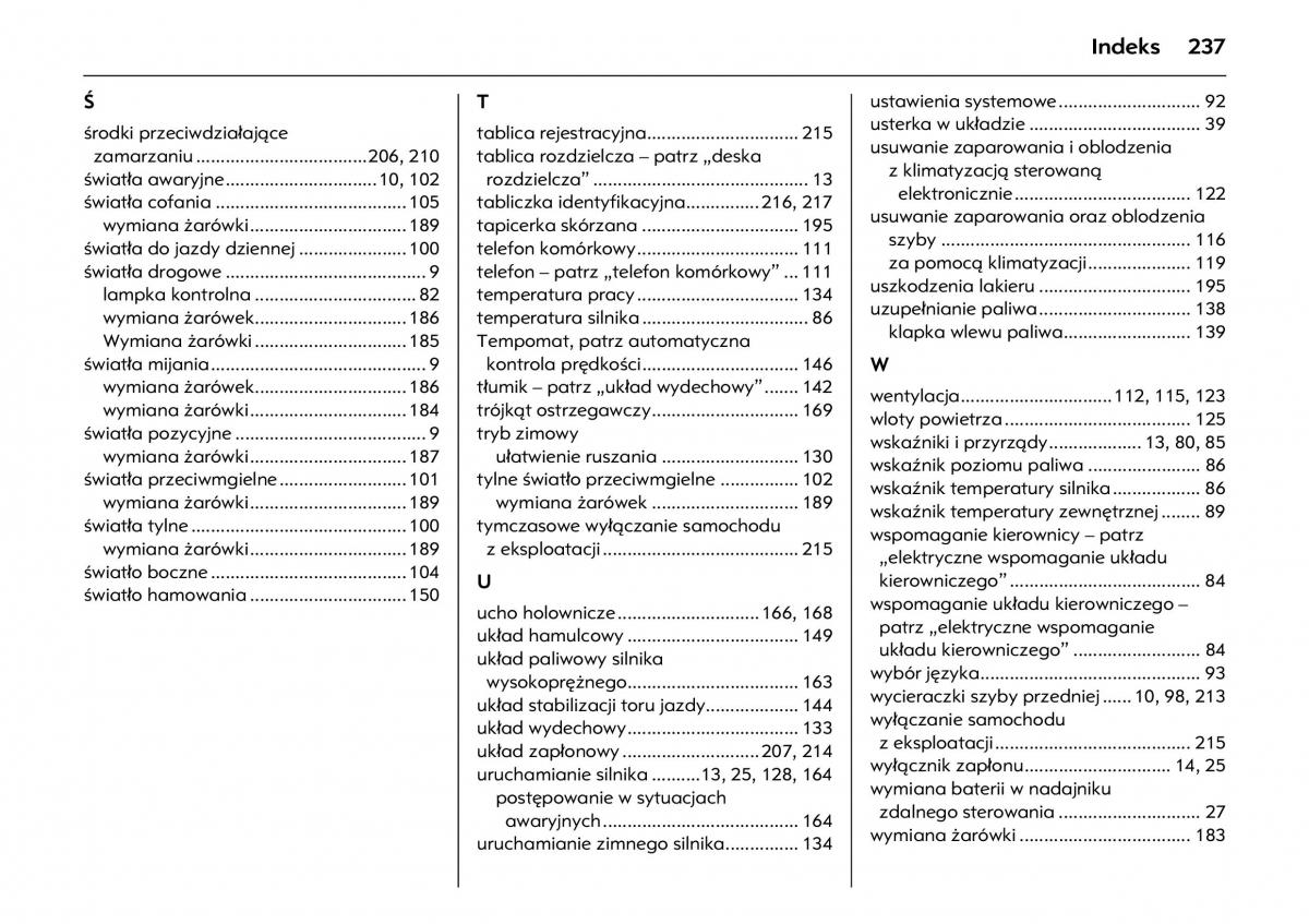 Opel Meriva A instrukcja obslugi / page 241