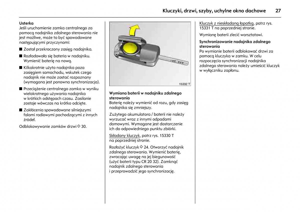 Opel Meriva A instrukcja obslugi / page 31