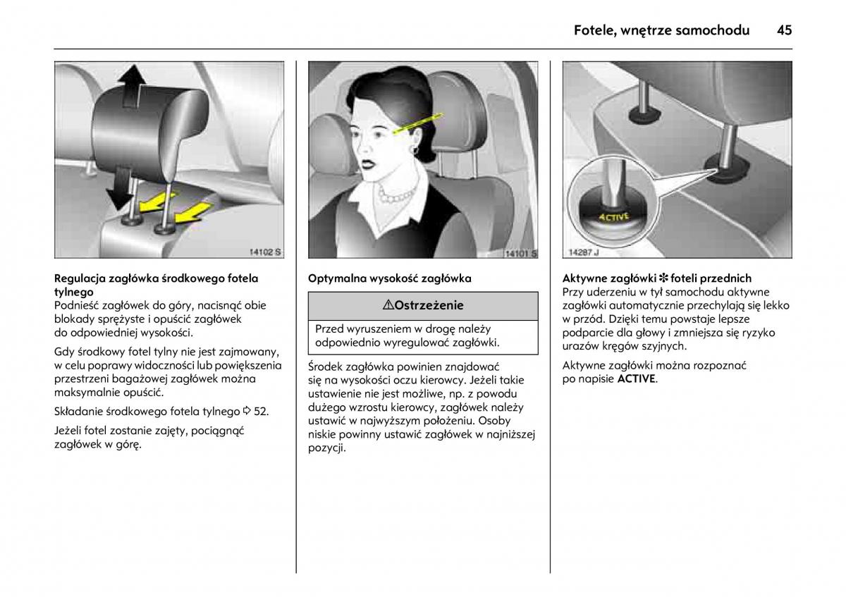 Opel Meriva A instrukcja obslugi / page 49