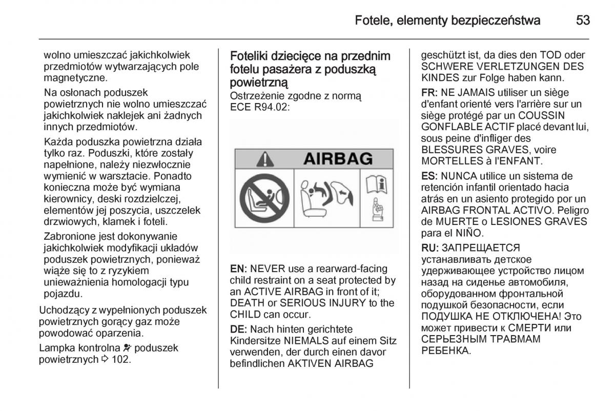 Opel Meriva B instrukcja obslugi / page 55