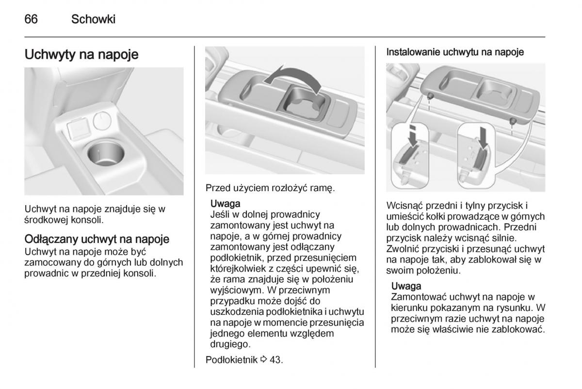 Opel Meriva B instrukcja obslugi / page 68