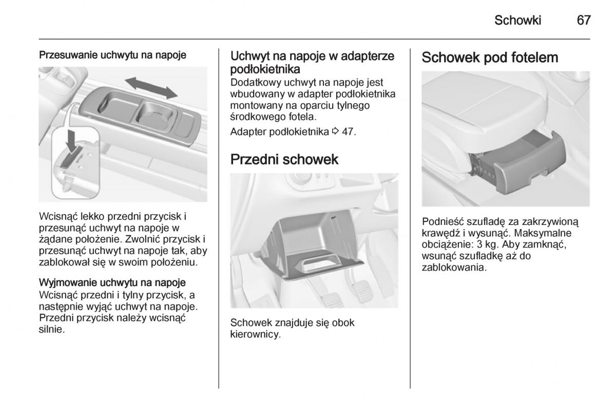 Opel Meriva B instrukcja obslugi / page 69