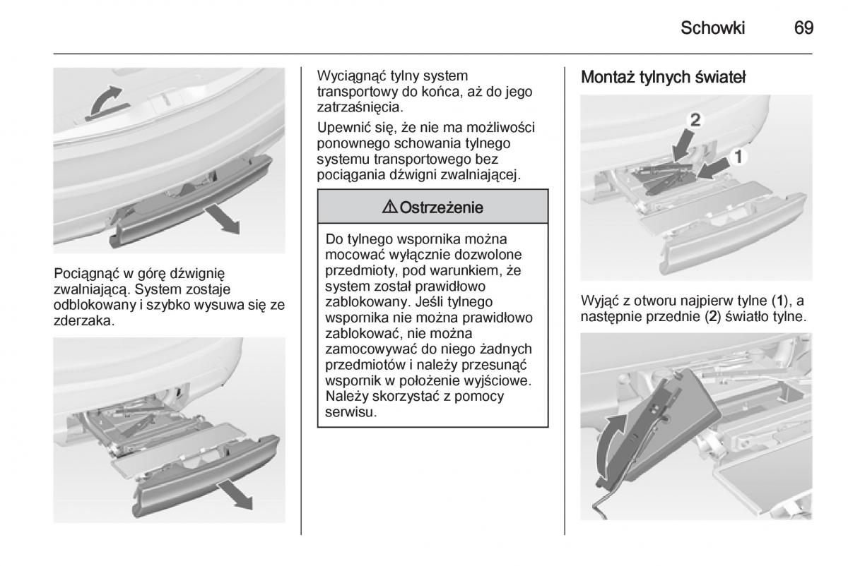 Opel Meriva B instrukcja obslugi / page 71