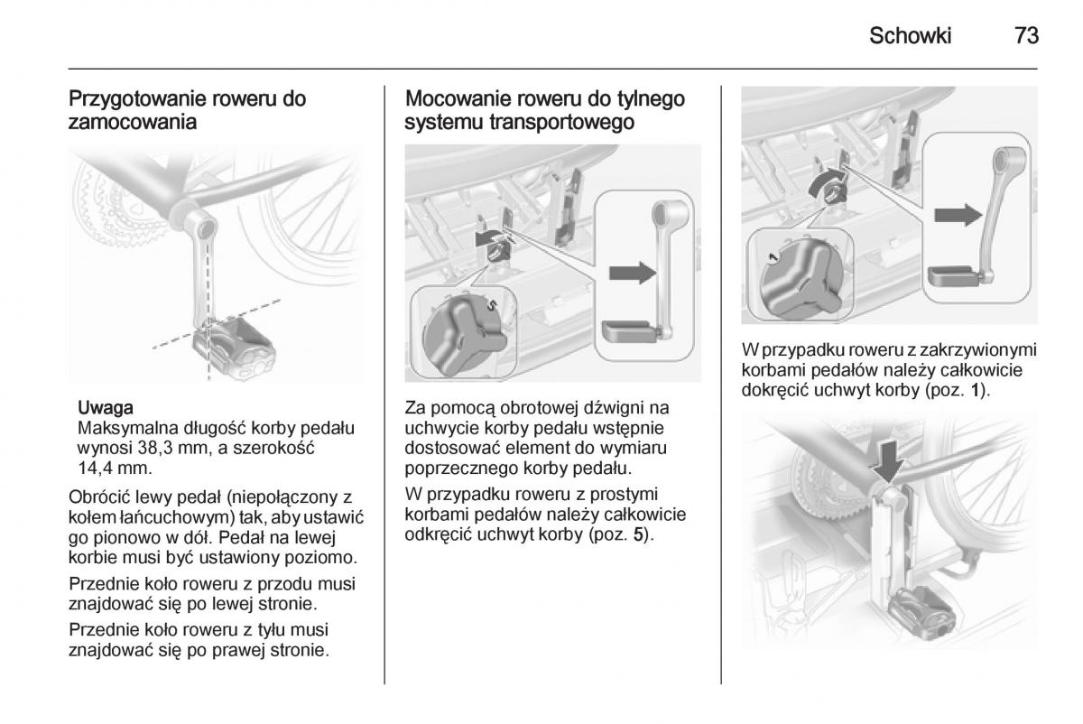 Opel Meriva B instrukcja obslugi / page 75