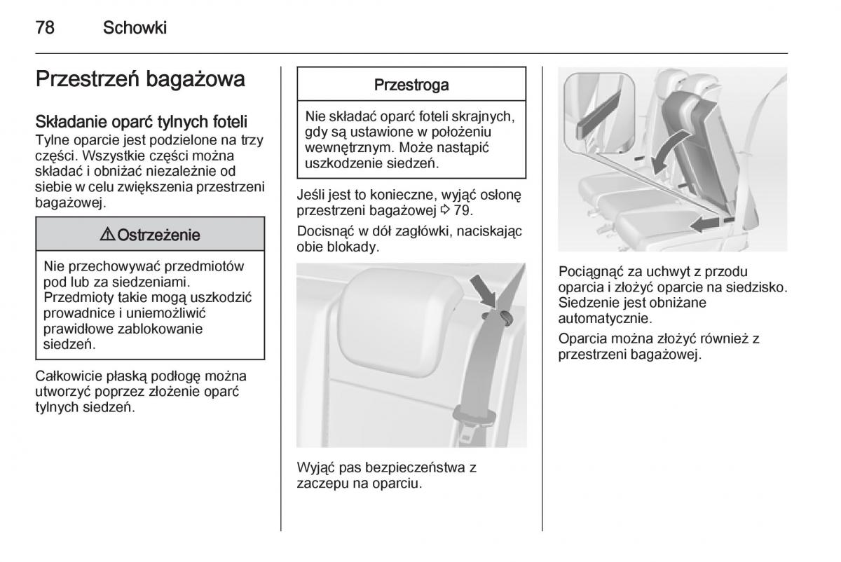 Opel Meriva B instrukcja obslugi / page 80