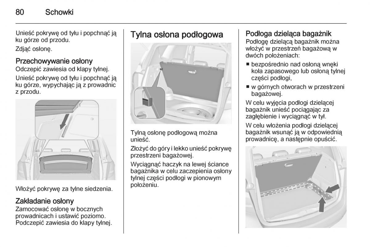 Opel Meriva B instrukcja obslugi / page 82