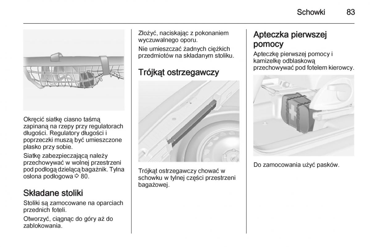 Opel Meriva B instrukcja obslugi / page 85