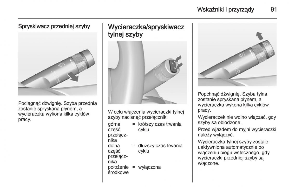 Opel Meriva B instrukcja obslugi / page 93