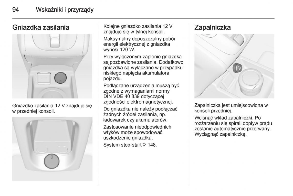 Opel Meriva B instrukcja obslugi / page 96