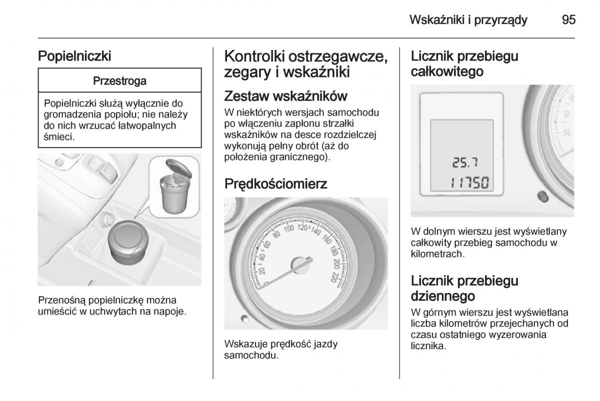 Opel Meriva B instrukcja obslugi / page 97